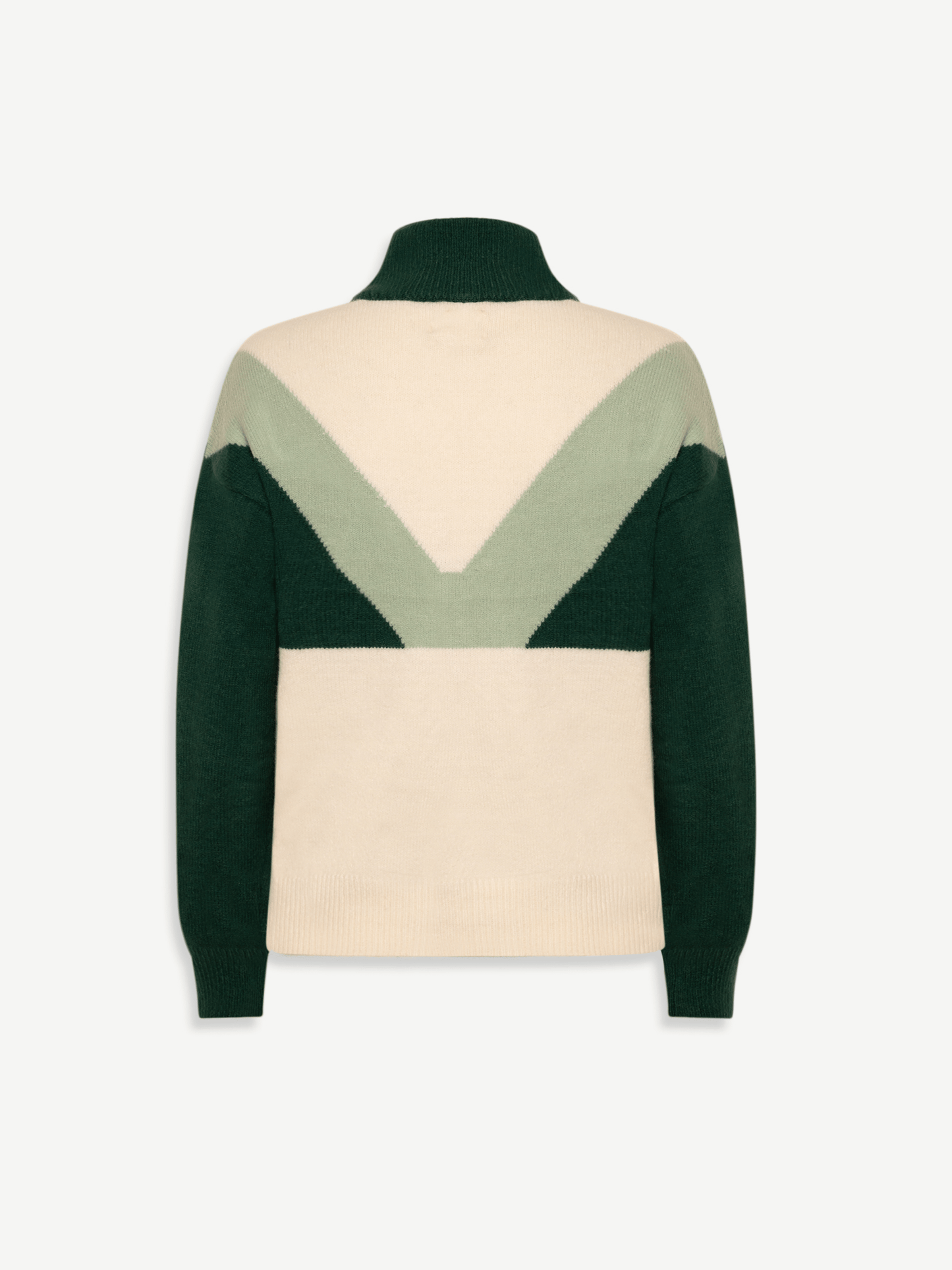 USA Fashionn | Green and Ecru Neve Sweater