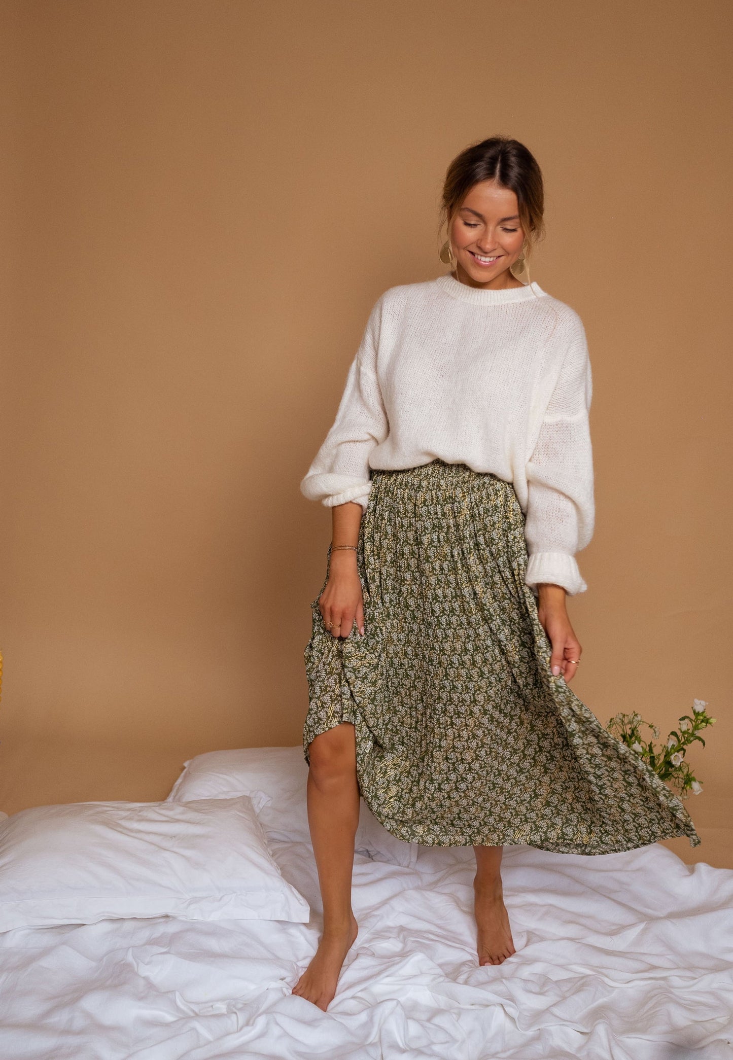 USA Fashionn | Green Moriane Skirt