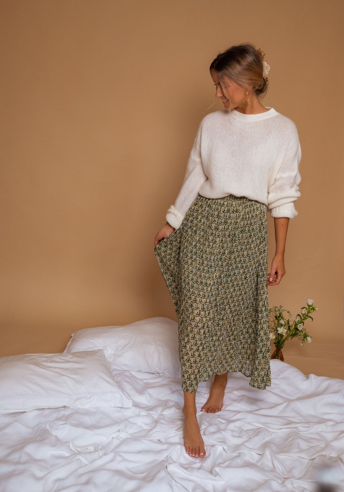 USA Fashionn | Green Moriane Skirt
