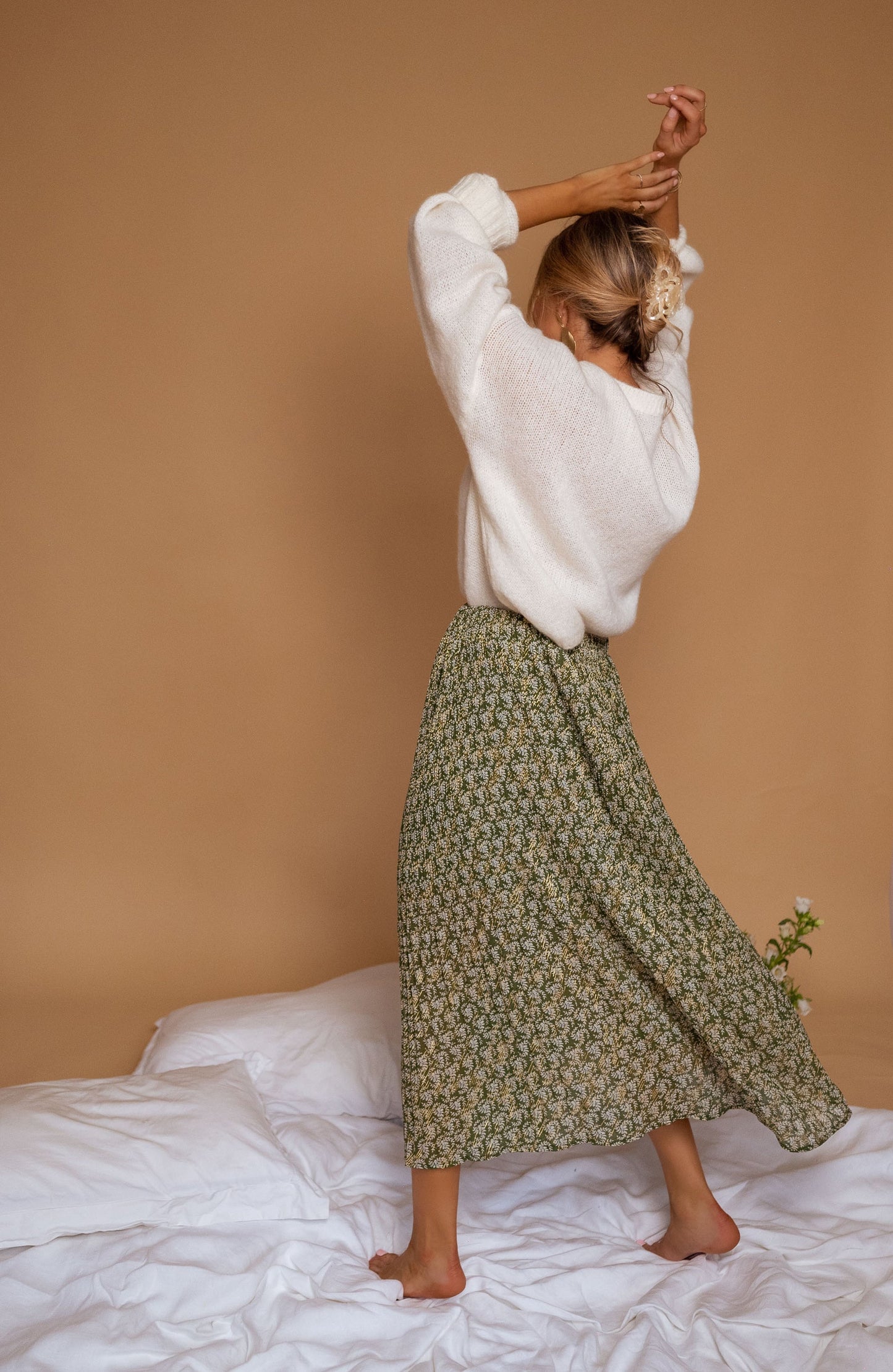 USA Fashionn | Green Moriane Skirt