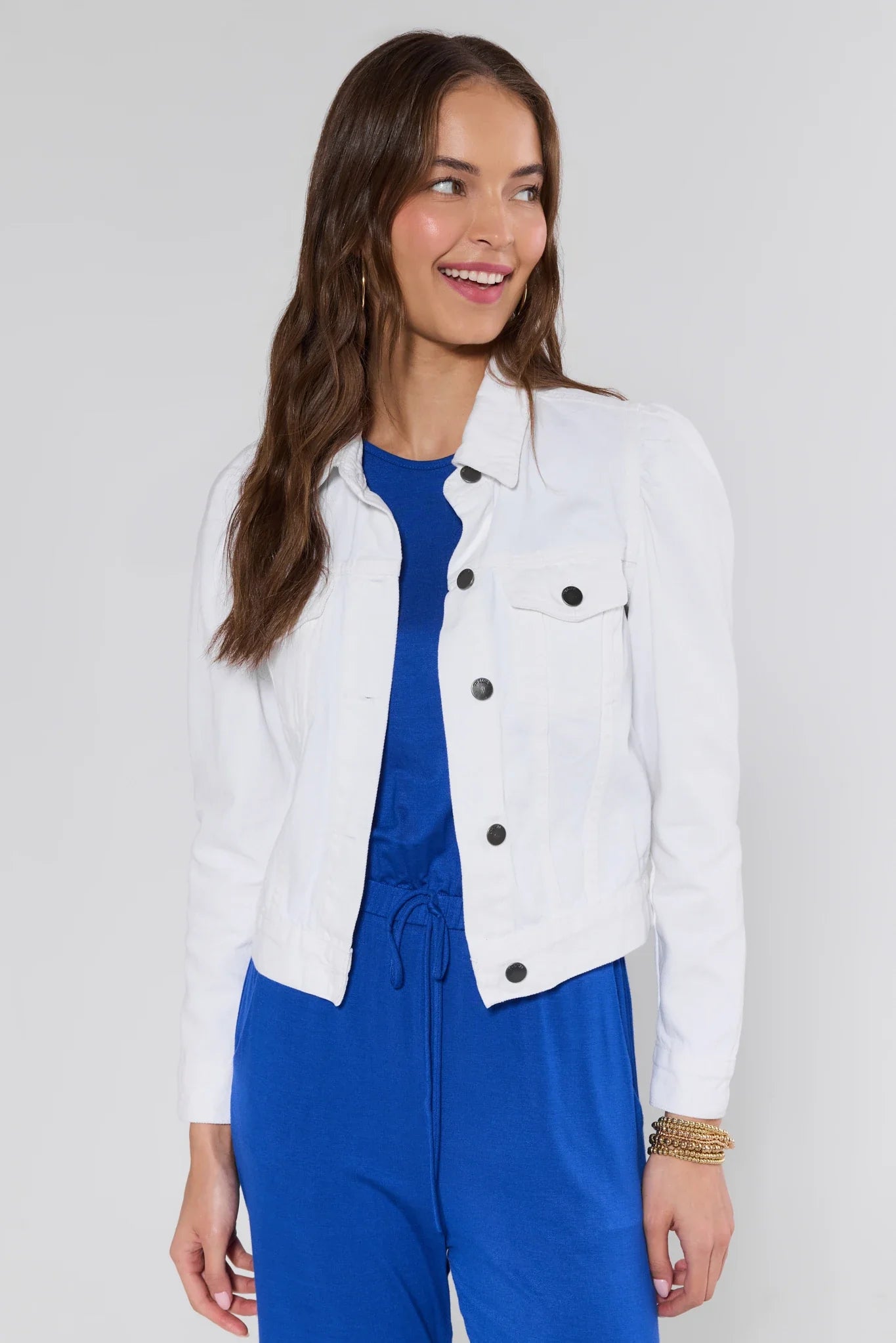 USA Fashionn | Roxanna White Denim Jacket