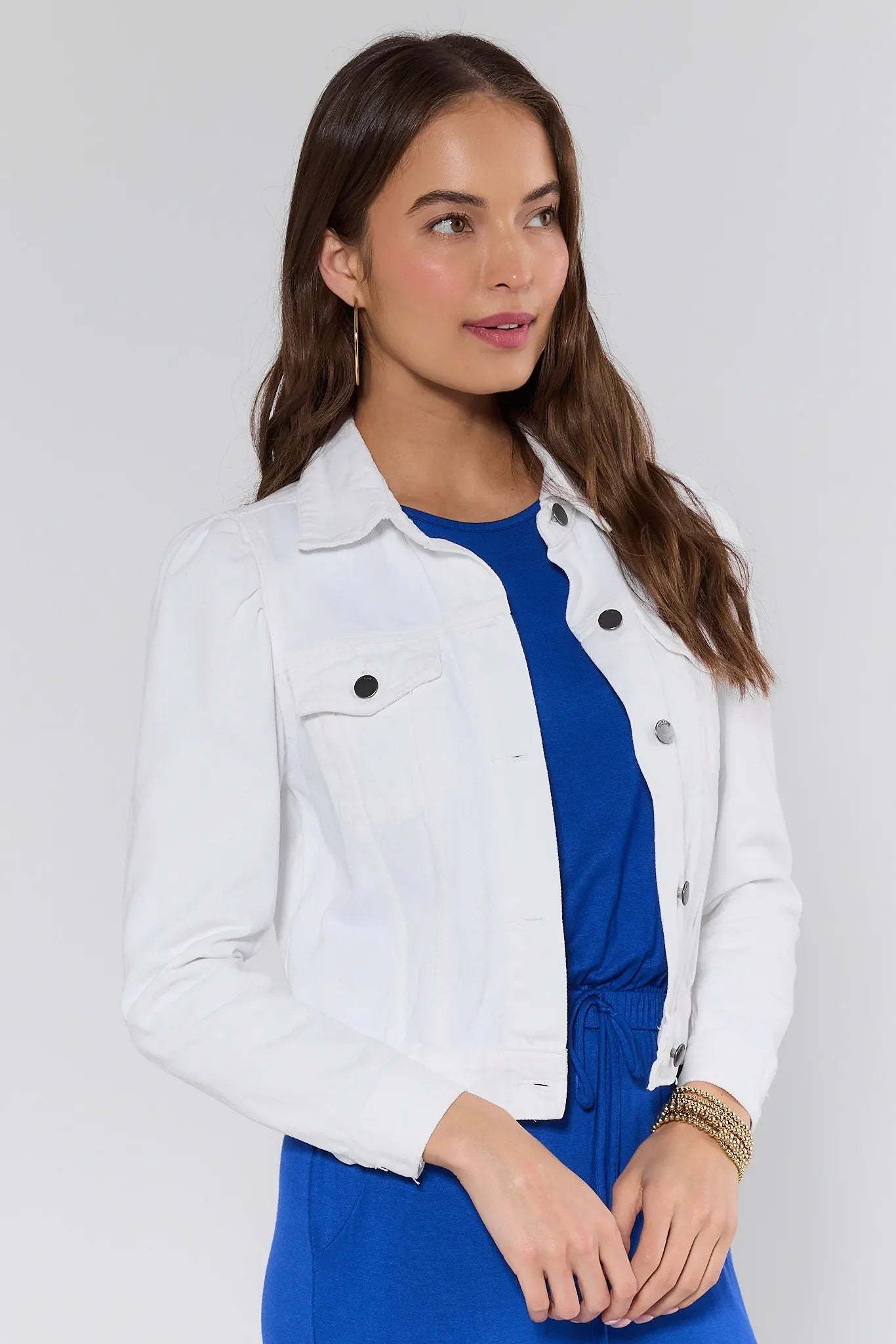 USA Fashionn | Roxanna White Denim Jacket