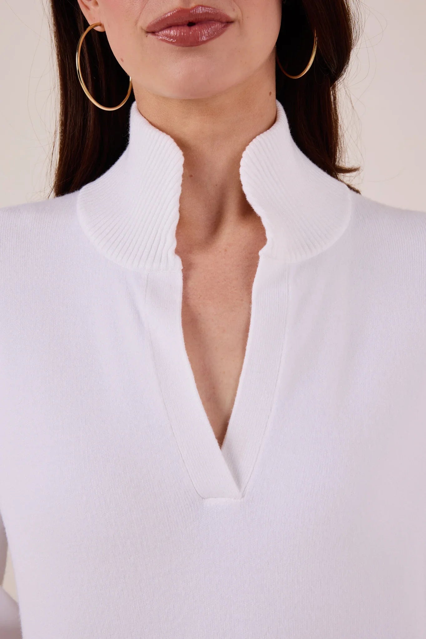 USA Fashionn | Gwyneth Cream Knit Sweater