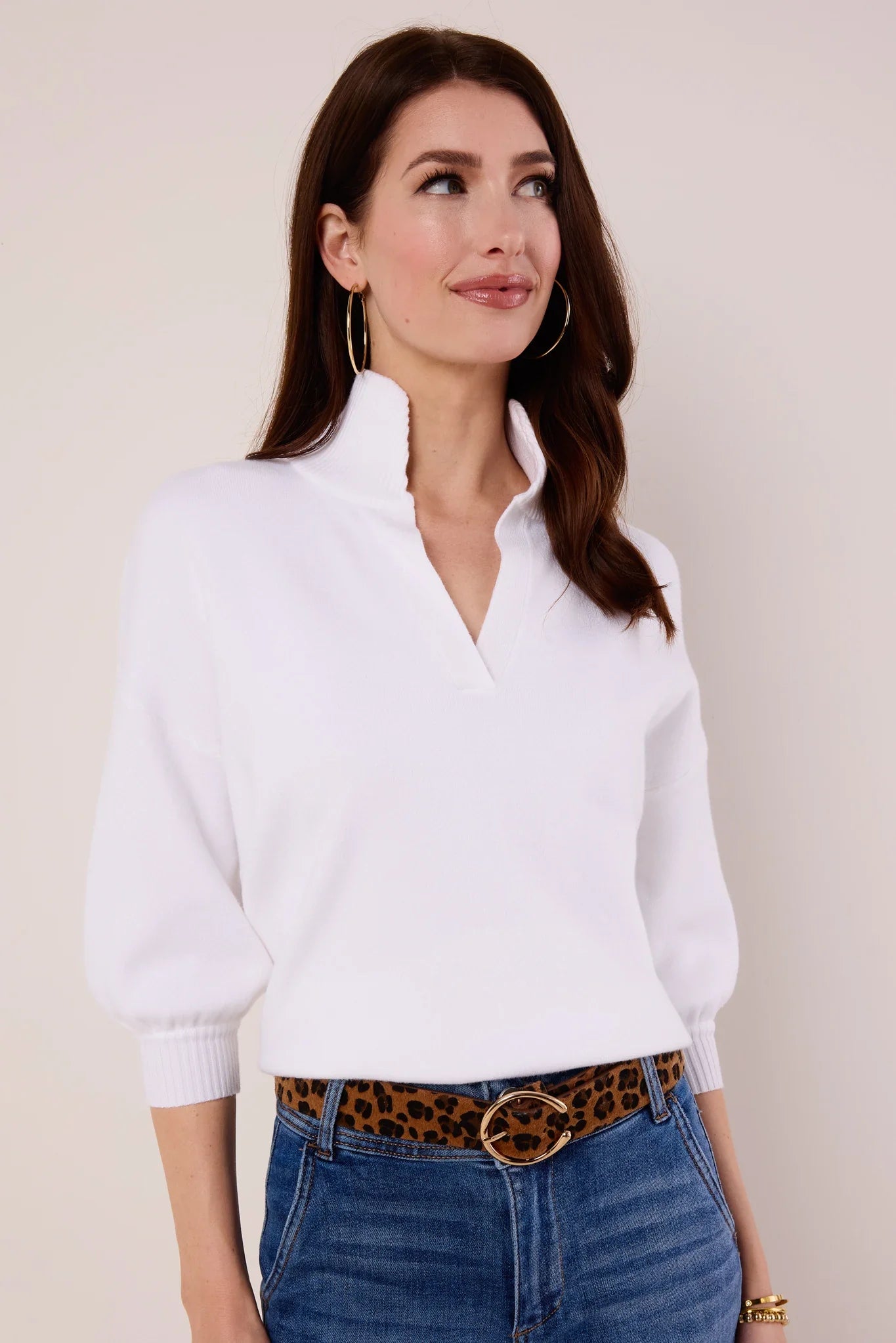 USA Fashionn | Gwyneth Cream Knit Sweater
